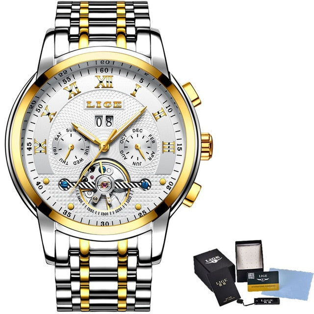 Magnat Lige Luxor – Relógio Masculino com Movimento Automático e Estilo Imponente