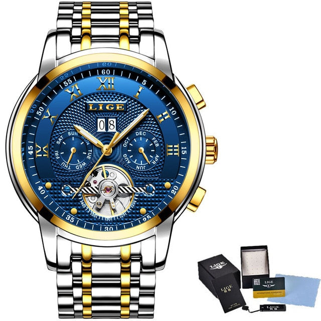 Magnat Lige Luxor – Relógio Masculino com Movimento Automático e Estilo Imponente