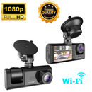 Câmera Veicular 3 em 1 DriveVision™ 360 – Gravação HD + Visão Noturna + Wi‑Fi