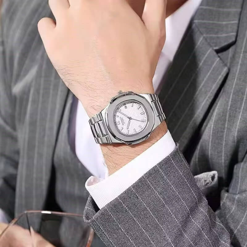 Relógio Masculino Quartz Aço Inoxidável