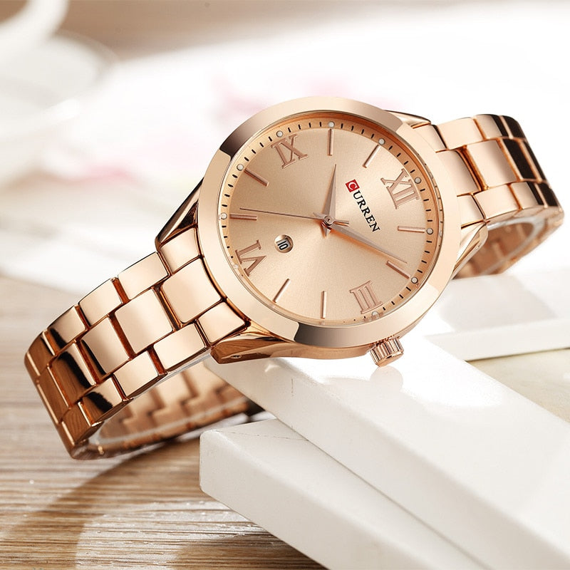 Relógio Feminino Elegante e Sofisticado – Curren Lux