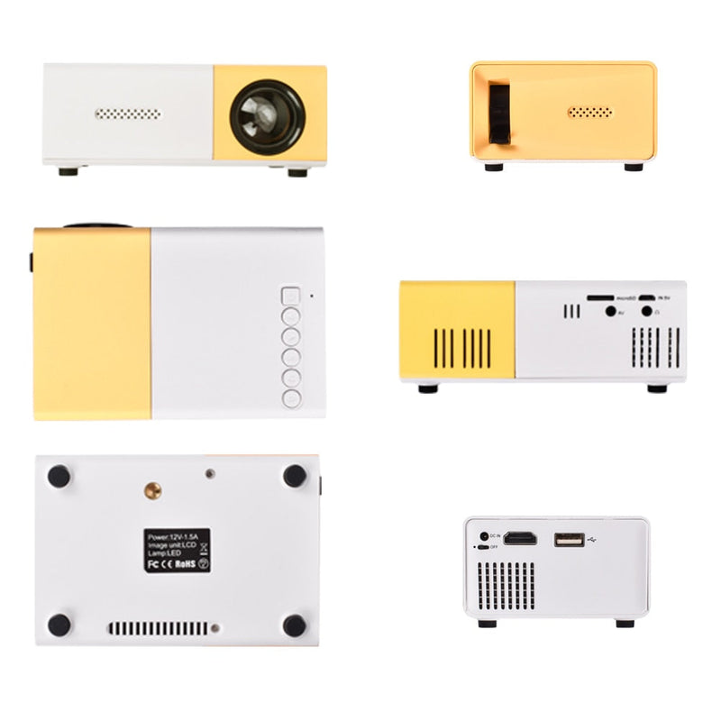 Mini Projetor Portátil Led Full HD