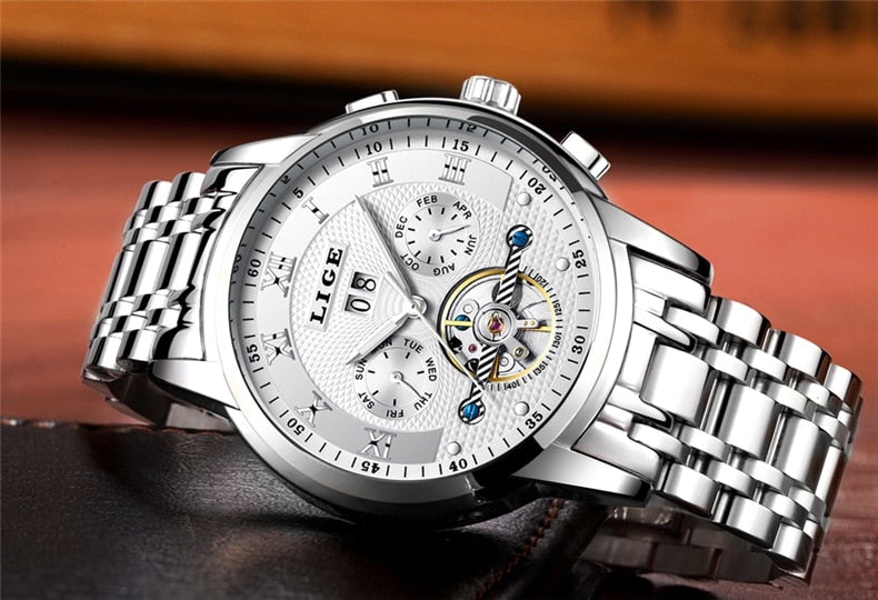 Magnat Lige Luxor – Relógio Masculino com Movimento Automático e Estilo Imponente
