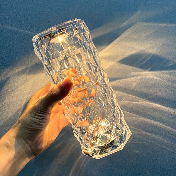Luminária de Luxo Cristal Light – 16 Cores Sensível ao Toque + Controle Remoto