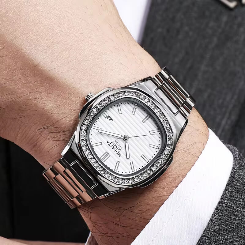 Relógio Masculino Quartz Aço Inoxidável