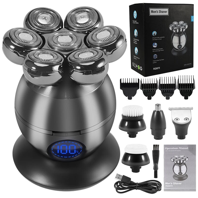 ShavePro™ – Barbeador 7D 5 em 1 (PELE LIMPA, ESTILO EM DIA)