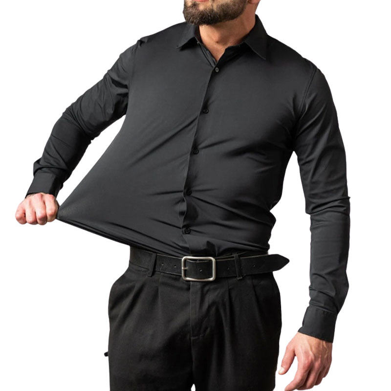 Camisa SilkIce™ – Elegância e Conforto com Toque de Seda Gelo