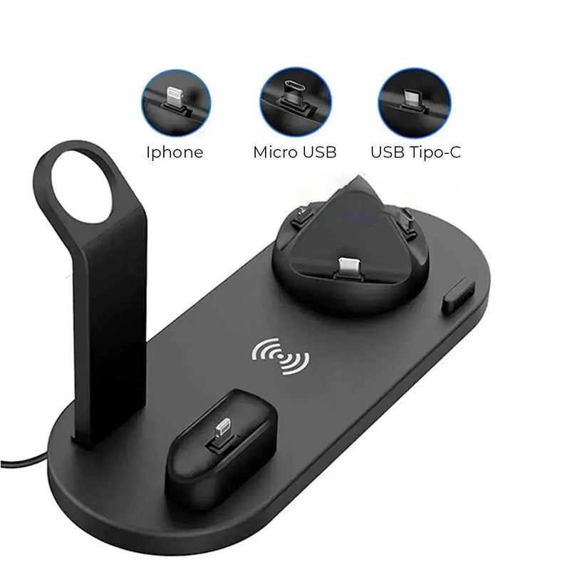 Carregador Wi-Fi 5 em 1 – Carregamento Inteligente e Praticidade