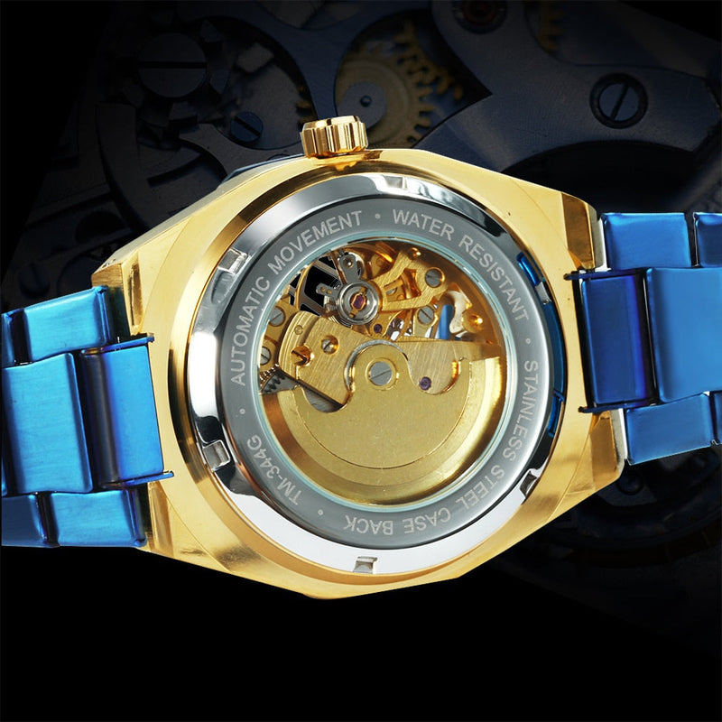 MechGold™ – Relógio Mecânico de Luxo com Estilo Inconfundível
