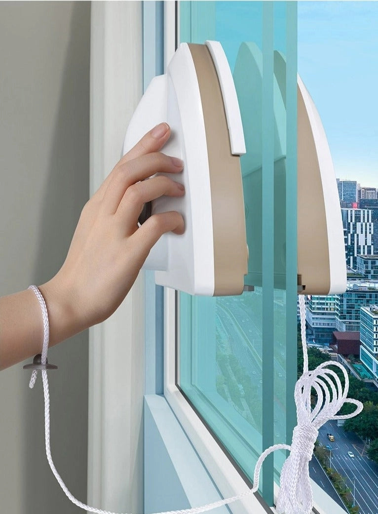 GlassMaster™ – Limpador Magnético Dupla Face para Janelas Altas e Difíceis
