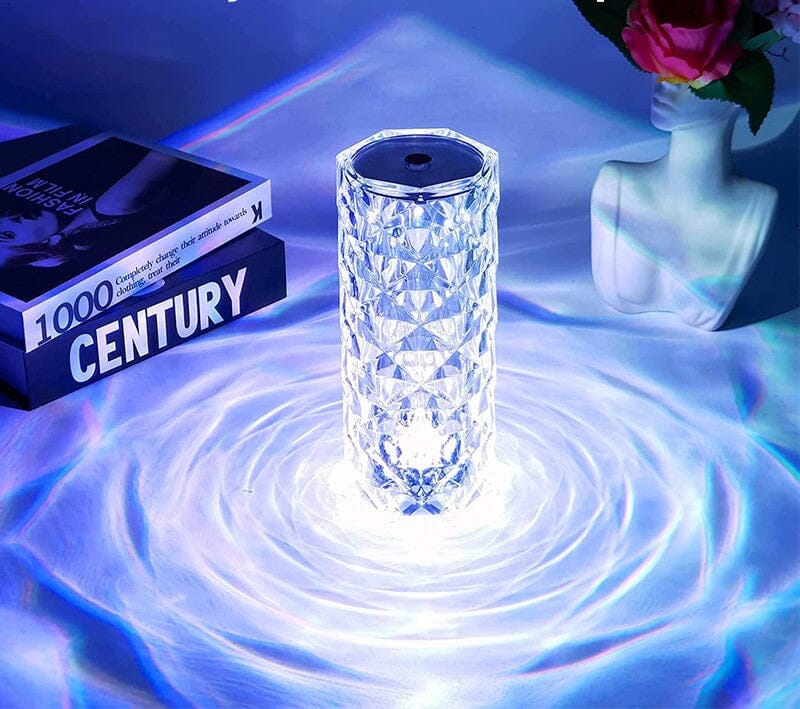 Luminária de Luxo Cristal Light – 16 Cores Sensível ao Toque + Controle Remoto