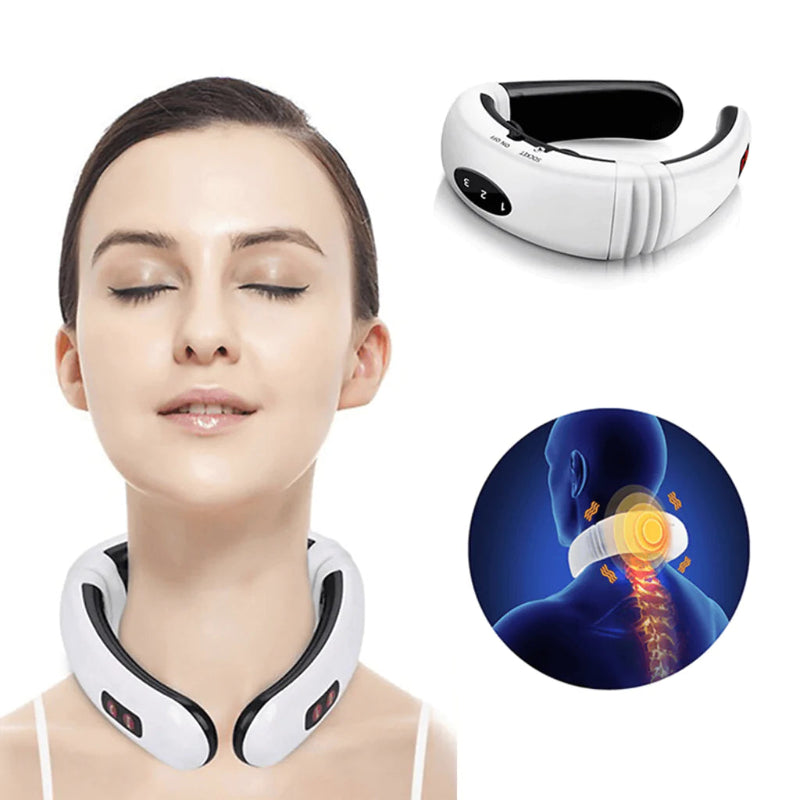 NeckEase Pro – Massageador Portátil de Relaxamento Cervical