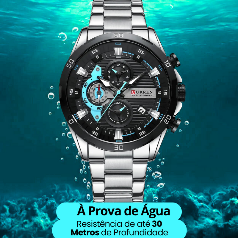 Relógio Curren  Arcturus  –   Aço Inoxidável, Estilo Moderno