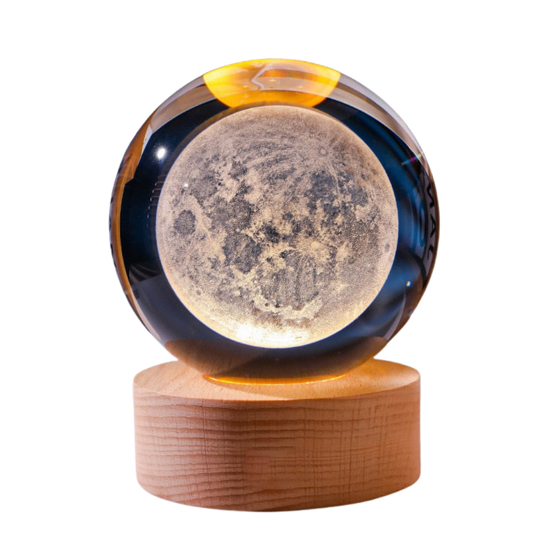 Luminária Decorativa Espacial 3D - Cosmic Glow