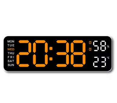 Relógio Digital Lumitech com Controle Remoto
