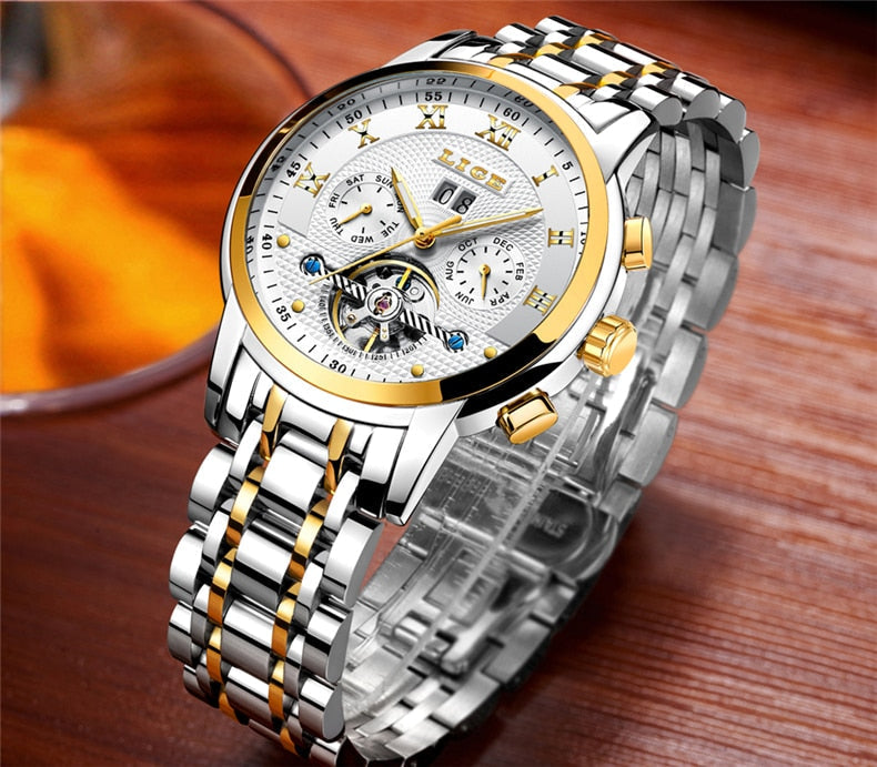 Magnat Lige Luxor – Relógio Masculino com Movimento Automático e Estilo Imponente