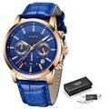Relógio Masculino TitaniumLige - Pulseira em Couro Legitimo