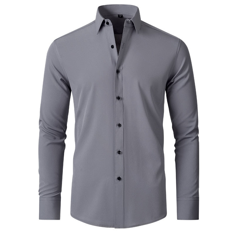 Camisa SilkIce™ – Elegância e Conforto com Toque de Seda Gelo