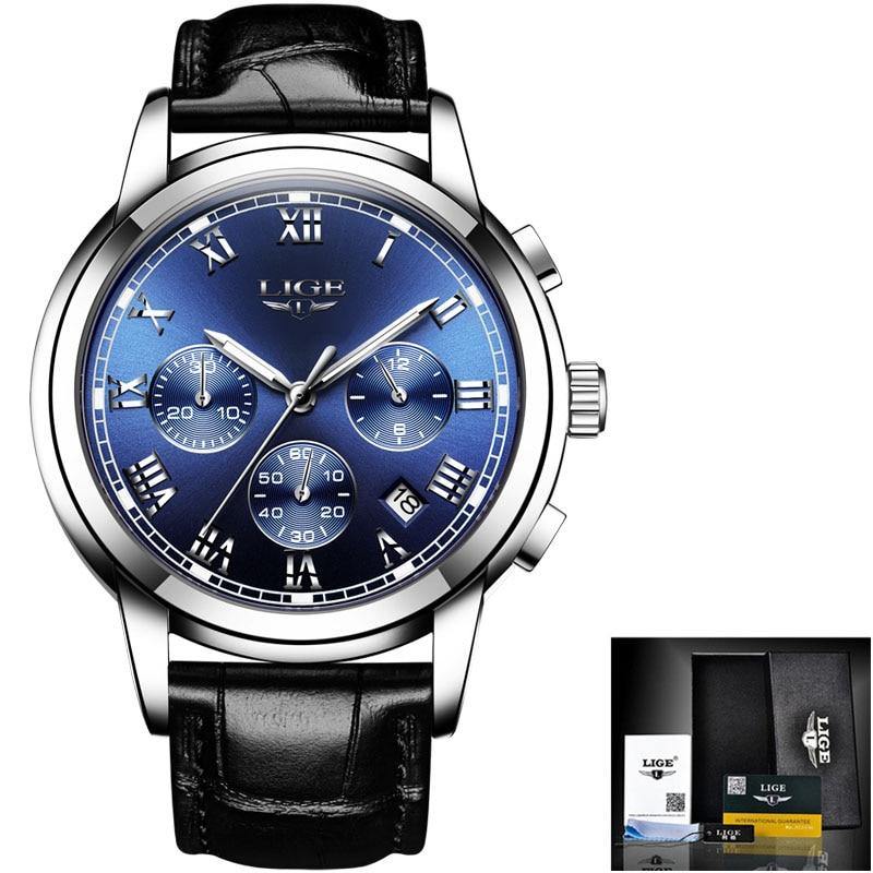 DonVinci™ – Relógio de Luxo com Pulseira de Couro e Elegância Atemporal