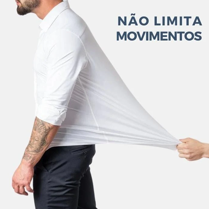 Camisa SilkIce™ – Elegância e Conforto com Toque de Seda Gelo