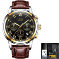 DonVinci™ – Relógio de Luxo com Pulseira de Couro e Elegância Atemporal