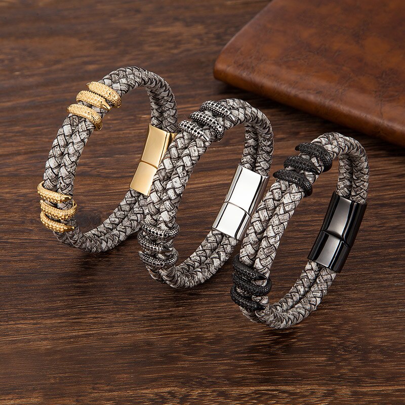 Pulseira Masculina Bracelete Escama de Dragão