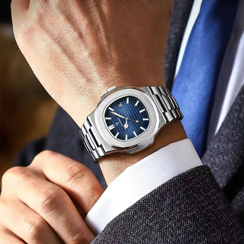 Luxury Steel – Relógio Resistente à Água e Impactos