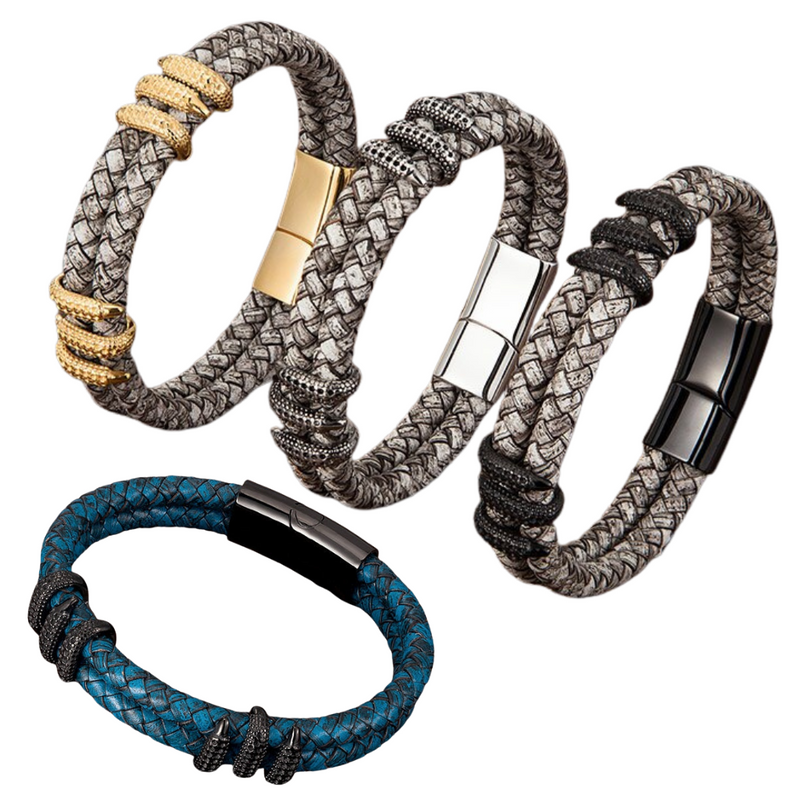 Pulseira Masculina Bracelete Escama de Dragão